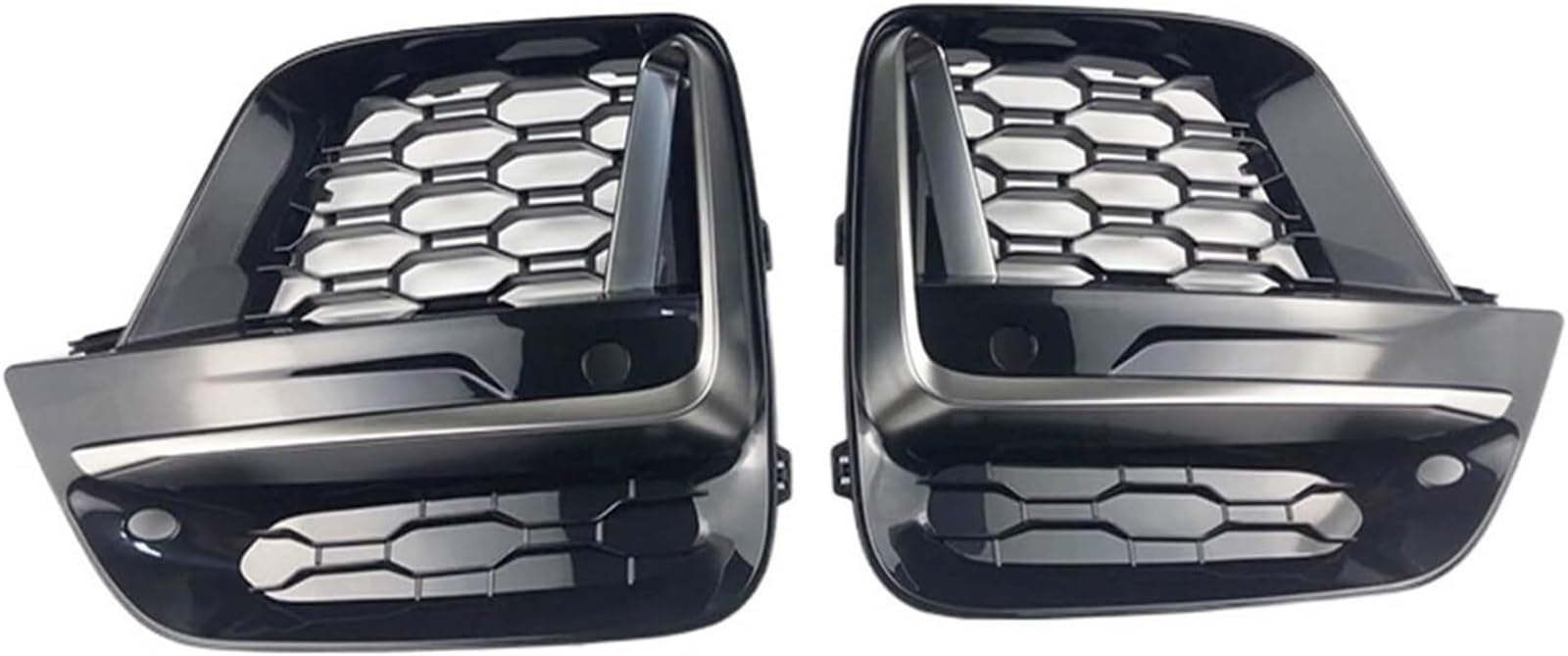 Auto-Nebelscheinwerfergitter Nebelscheinwerfer Kühlergrill Lampenabdeckung für BMW X3 G01 X4 G02 2018 2019 2020 Rahmenverkleidungsschutz Außenabdeckung(No Fog Light Hole) von GERLJ