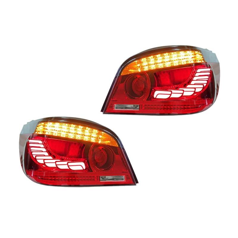 Auto Rücklicht Auto-Rücklicht-Baugruppe für Bmw 5 Series E60 2003–2010 modifizierte -Dragon-Skala Fahrlicht Bremslicht Blinker für Signal von GERLJ