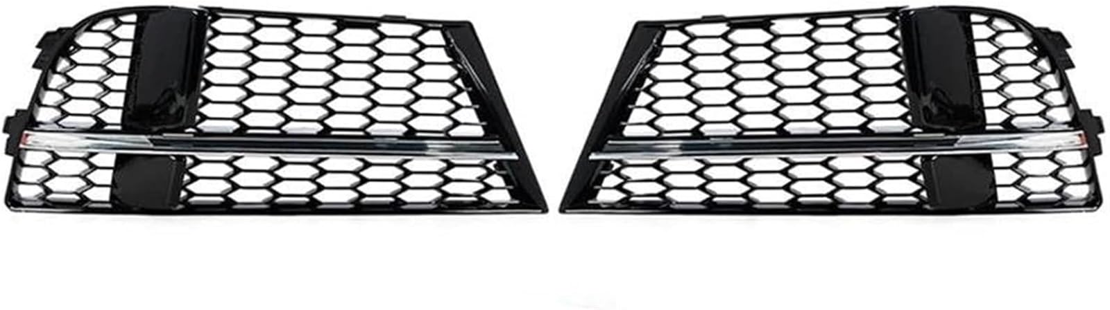 GERLJ Auto-Nebelscheinwerfergitter Für 2017-2019 Front Stoßstange Nebel Licht Kühlergrill Auto Front Stoßstange Kühlergrill(Electroplated) von GERLJ