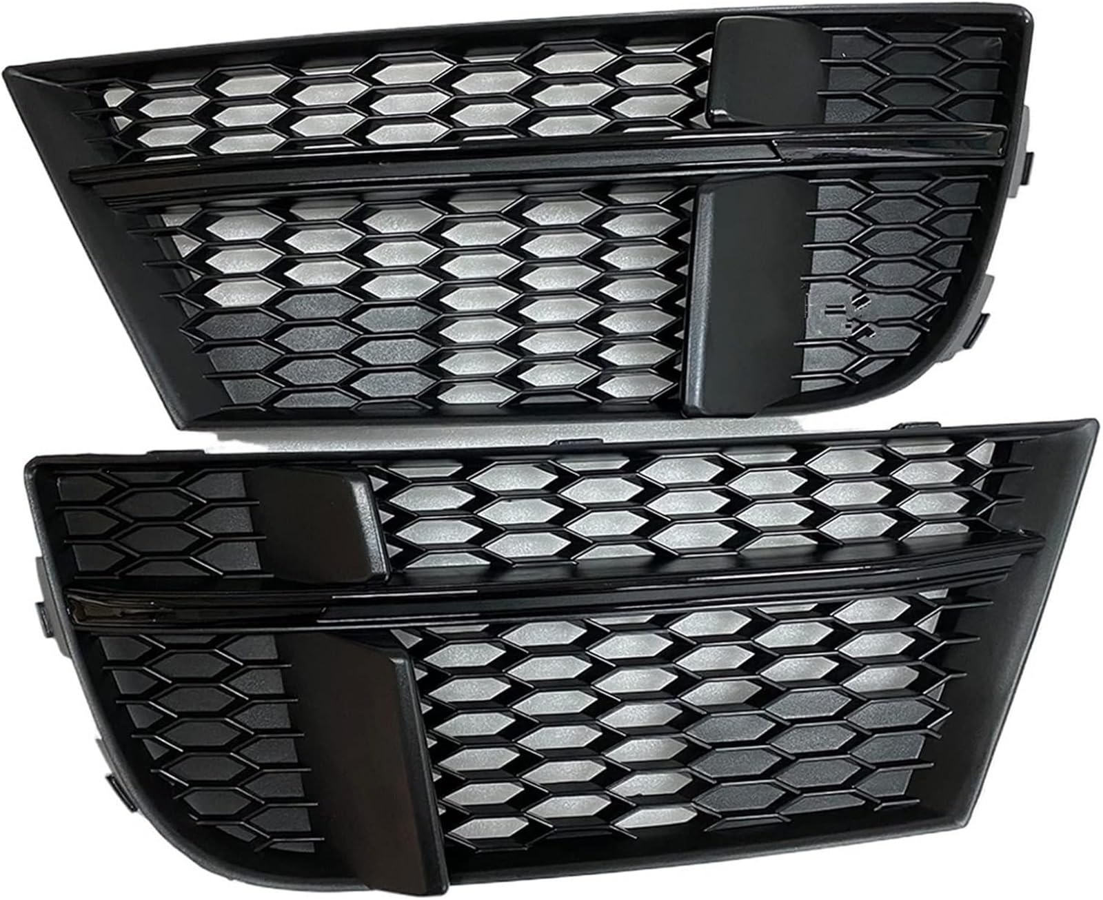 GERLJ Auto-Nebelscheinwerfergitter Für A3 2017-2020 2x Auto Front Stoßstange Nebel Licht Lampe Kühlergrill Abdeckung Waben(Honeycomb type) von GERLJ