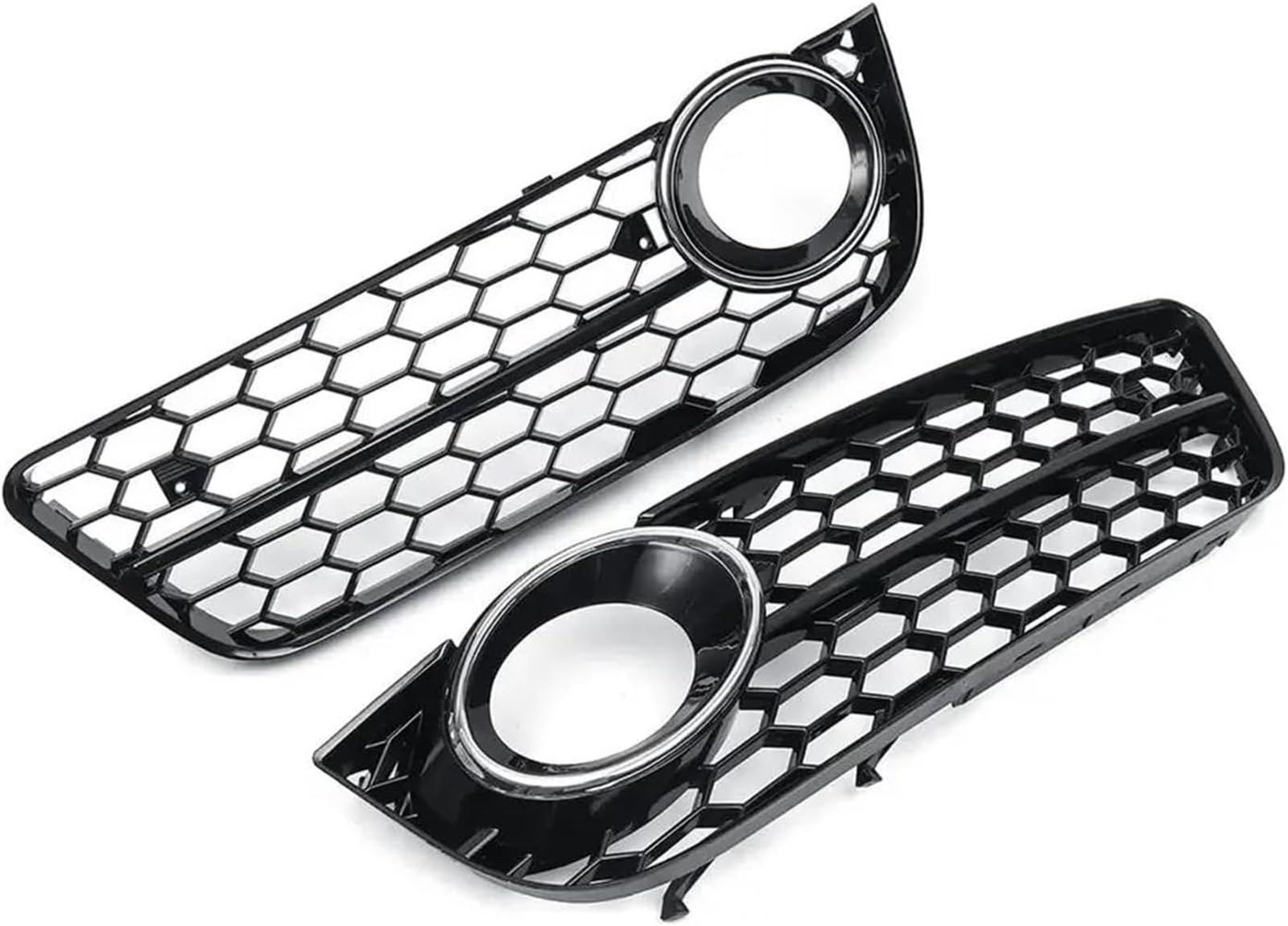 GERLJ Auto-Nebelscheinwerfergitter Für A5 2010-2011 Auto Front Stoßstange Nebel Licht Lampe Kühlergrill Grill(Chrome) von GERLJ
