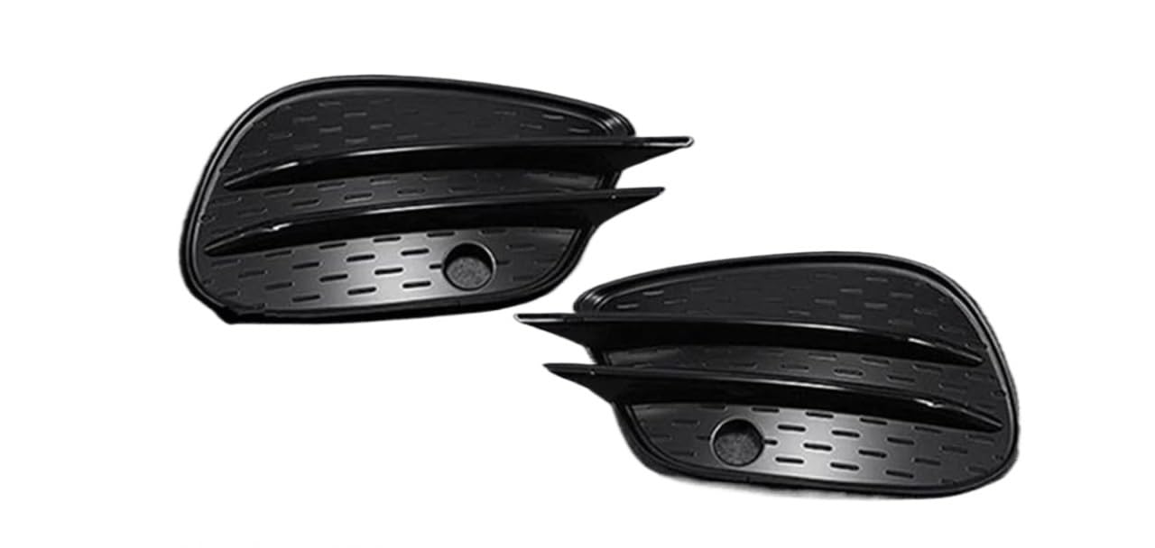 GERLJ Auto-Nebelscheinwerfergitter Für Mercedes 2016-2019 Auto Front Stoßstange Nebel Licht Abdeckungen Lip Splitter Spoiler Grille(Bright Black) von GERLJ