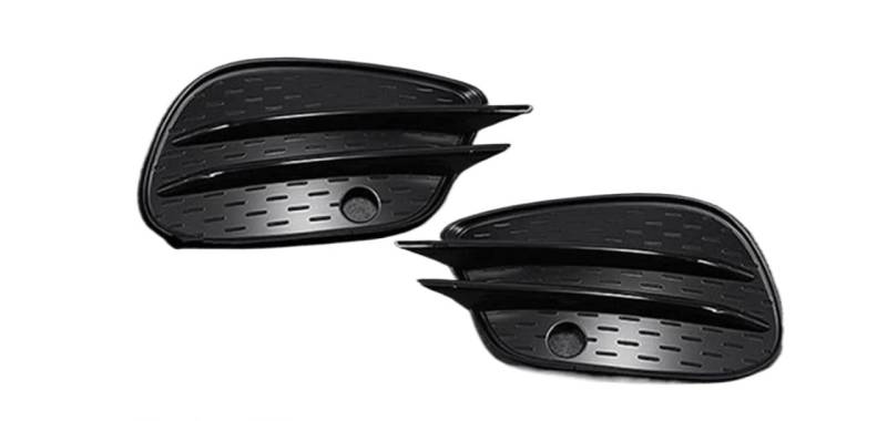 GERLJ Auto-Nebelscheinwerfergitter Für Mercedes 2016-2019 Auto Front Stoßstange Nebel Licht Abdeckungen Lip Splitter Spoiler Grille(Bright Black) von GERLJ