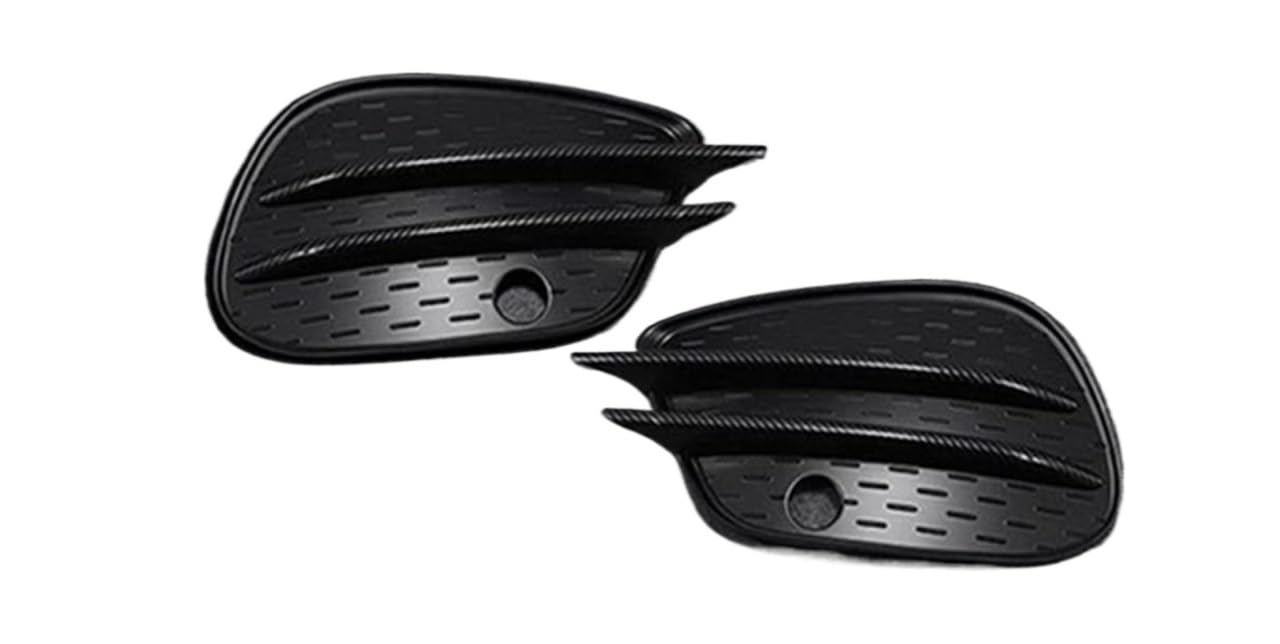 GERLJ Auto-Nebelscheinwerfergitter Für Mercedes 2016-2019 Auto Front Stoßstange Nebel Licht Abdeckungen Lip Splitter Spoiler Grille(Carbon texture) von GERLJ