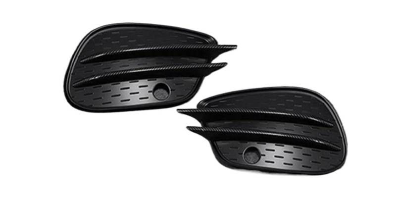 GERLJ Auto-Nebelscheinwerfergitter Für Mercedes 2016-2019 Auto Front Stoßstange Nebel Licht Abdeckungen Lip Splitter Spoiler Grille(Carbon texture) von GERLJ