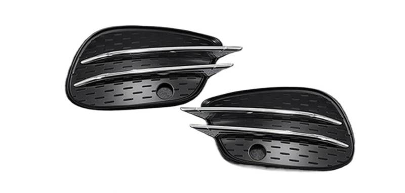 GERLJ Auto-Nebelscheinwerfergitter Für Mercedes 2016-2019 Auto Front Stoßstange Nebel Licht Abdeckungen Lip Splitter Spoiler Grille(Silber) von GERLJ