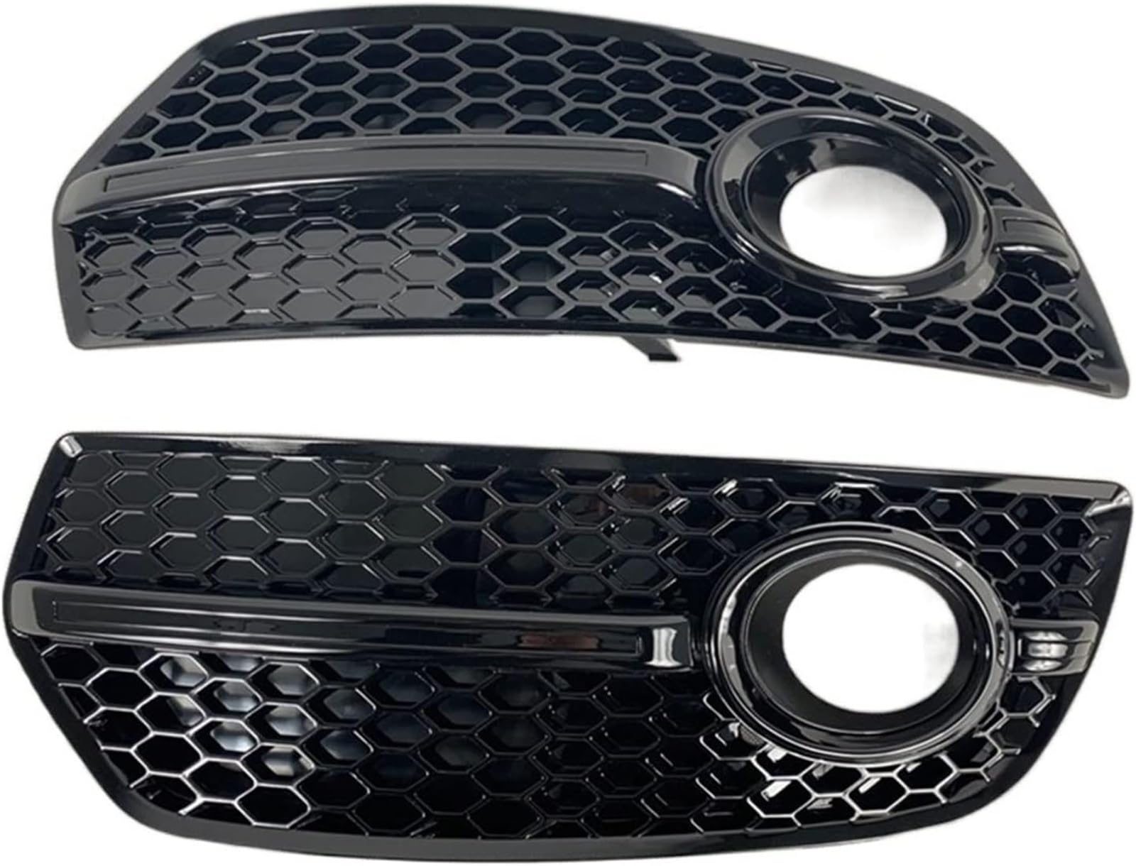 GERLJ Auto-Nebelscheinwerfergitter Für Q5 (8R) MK1 2008-2012 Links Rechts Seite Auto Nebel Licht Abdeckung Unteren Stoßfänger Grille(Schwarz) von GERLJ