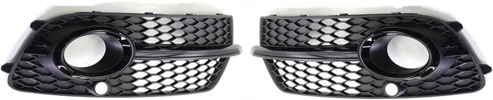 GERLJ Auto-Nebelscheinwerfergitter Für Q5 S-Line SQ5 für Sport 4 Türen Auto Frontstoßstange Nebelscheinwerfer Kühlergrill Grillabdeckung(Bright Black) von GERLJ