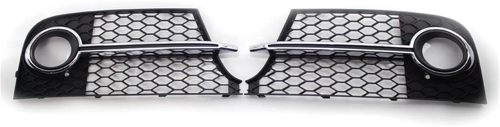 GERLJ Auto-Nebelscheinwerfergitter Für TT 2011-2014 für glänzend schwarz RS Style Honeycomb Auto Front Nebelscheinwerfer Kühlergrill Abdeckung(Schwarz) von GERLJ