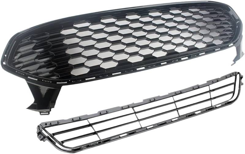 GERLJ Auto-Nebelscheinwerfergitter Kühlergrill für Fusion für Mondeo, Auto-Front-Wabengitter für obere Entlüftungsgitter von GERLJ