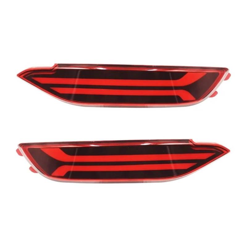 GERLJ Auto Rücklicht 2PCS Auto Reflektor Licht Für Hyundai Für tucson 2015-2019 2020 Hinten Nebel Lampe wiederum Für signal Bremslicht(2 Functions,Red Cover) von GERLJ