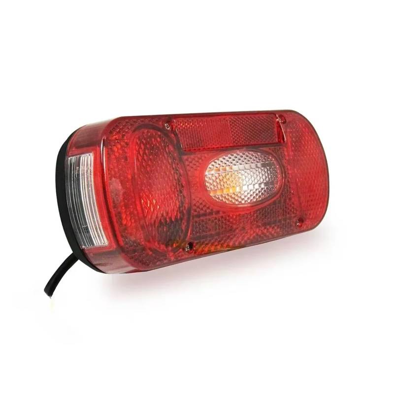 GERLJ Auto Rücklicht 2x 12V 5 Funktionen Rücklicht-Set, Stopp-Bremse für Signal, Nummernschild-Reflektorlampe von GERLJ