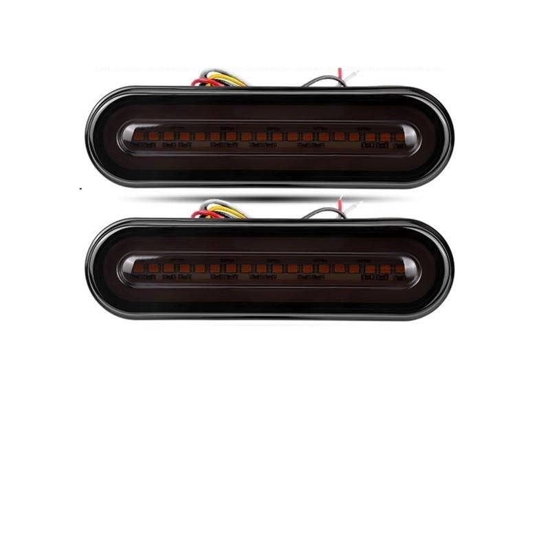 GERLJ Auto Rücklicht 3-in-1-Rücklicht für Anhängerfließendes Abbiegen für SignalleuchteDRLATVhintere Stopp-Warnleuchte für Autofür 12 V24 V(2pcs 110 232mm) von GERLJ