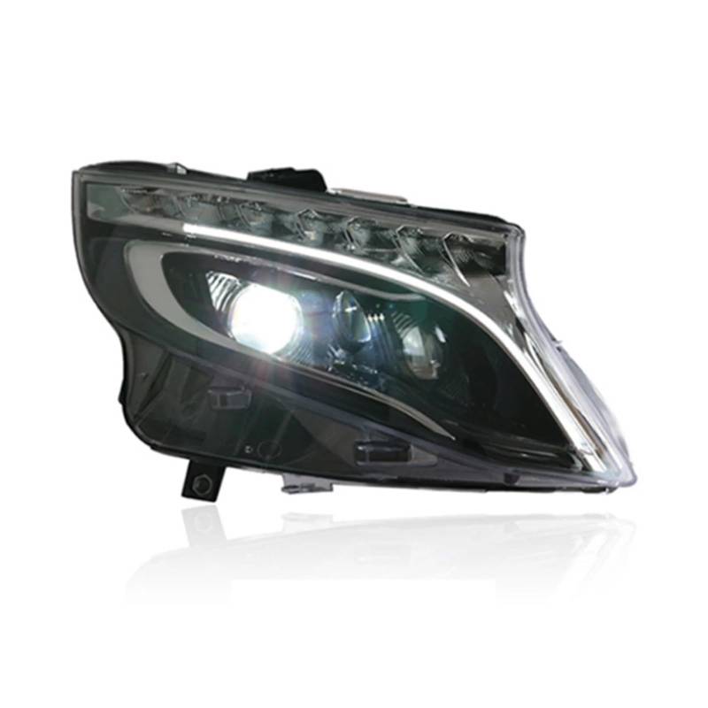 GERLJ Auto Rücklicht Auto für Modell LED-Scheinwerfer für Benz für Vito Scheinwerfer 2013-2019 W447 LED-Scheinwerfer DRL Projektorlinse Dynamisches Autozubehör von GERLJ