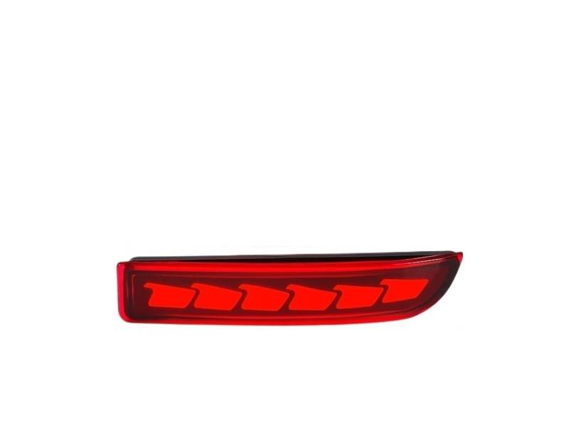 GERLJ Auto Rücklicht Heckstoßstangen-Reflektorleuchten für Toyota für RAV4 2006–2012 für PREVIA Alphard 2010–2012 Bremswarnlicht für Signal Autozubehör(Red Shell,3 Functions A) von GERLJ
