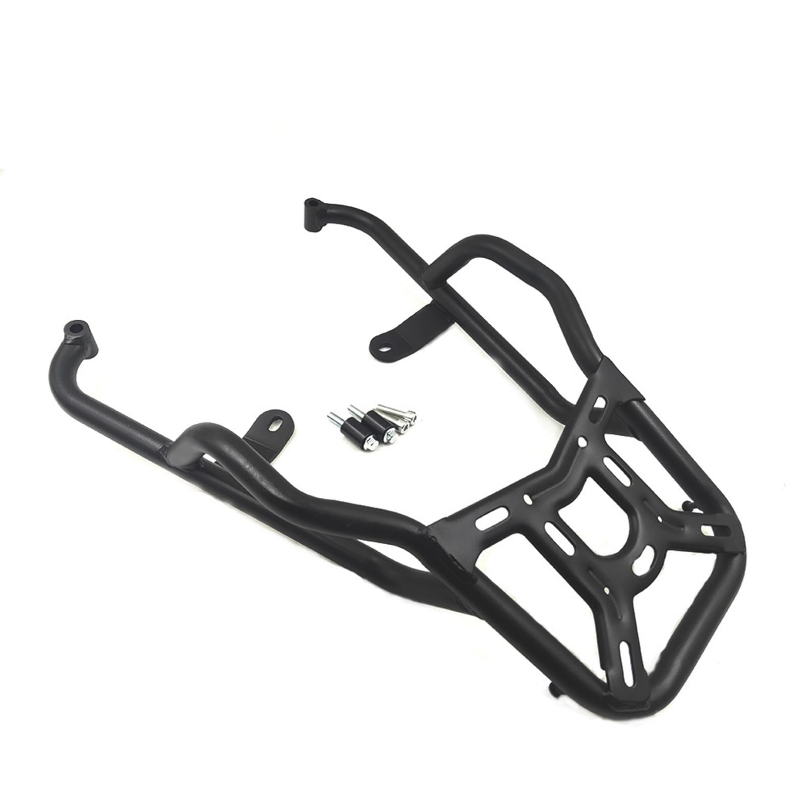 GERLJ Motorrad-Heckträger Motorrad Gepäckträger für Träger für Mit Rückenlehne Hinten Seite Sattel Tasche Box Rack für Benelli Leoncino 500 BJ500 BJ 500(1) von GERLJ
