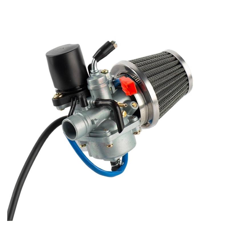 GERLJ Motorradvergaser 19mm Vergaser Für Mit Luftfilter Für 2 Takt 50cc 90cc für Roller Moped Für Yamaha Jog JOG50 JOG90 1E40QMB 1PE40QMB 1E50QMG(Jog Set Silver) von GERLJ