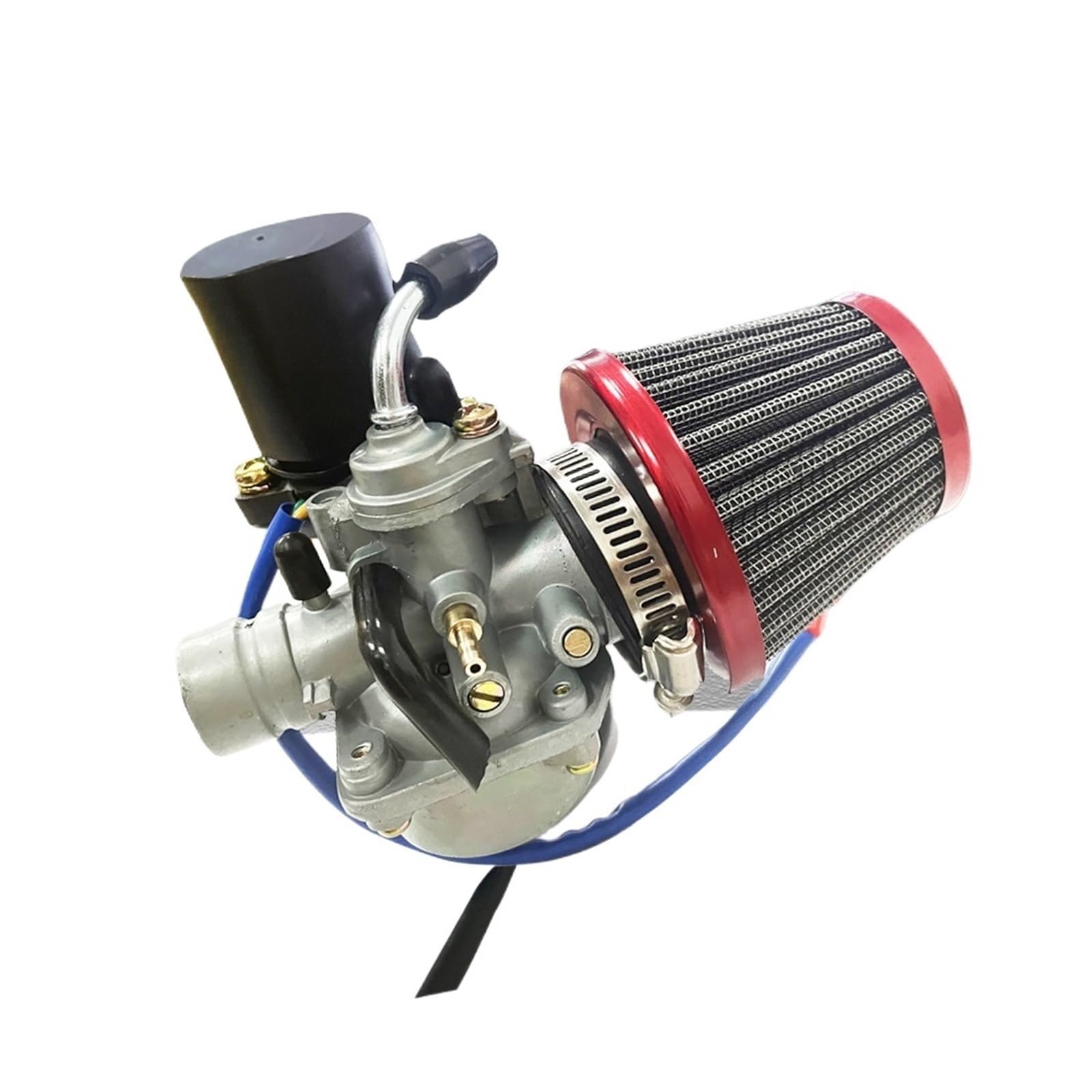 GERLJ Motorradvergaser 19mm Vergaser Für Mit Luftfilter Für 2 Takt 50cc 90cc für Roller Moped Für Yamaha Jog JOG50 JOG90 1E40QMB 1PE40QMB 1E50QMG(Jog Set red) von GERLJ