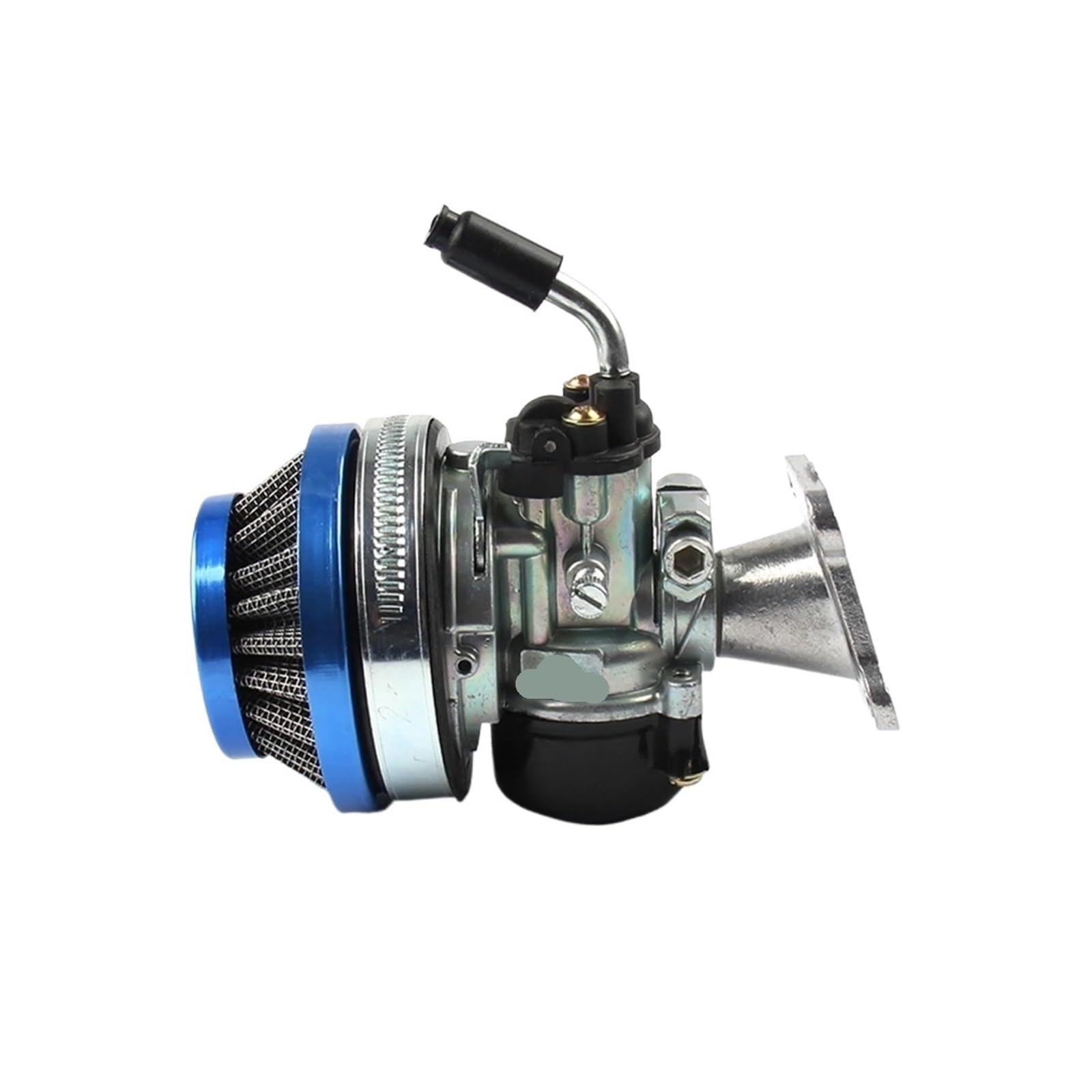 GERLJ Motorradvergaser ATV 49 cc Leistung 19 mm Vergaser Vergaser Luftfilter Baugruppe für 2-Takt 47 cc 49 cc für Mini Pocket Bike(Blau) von GERLJ