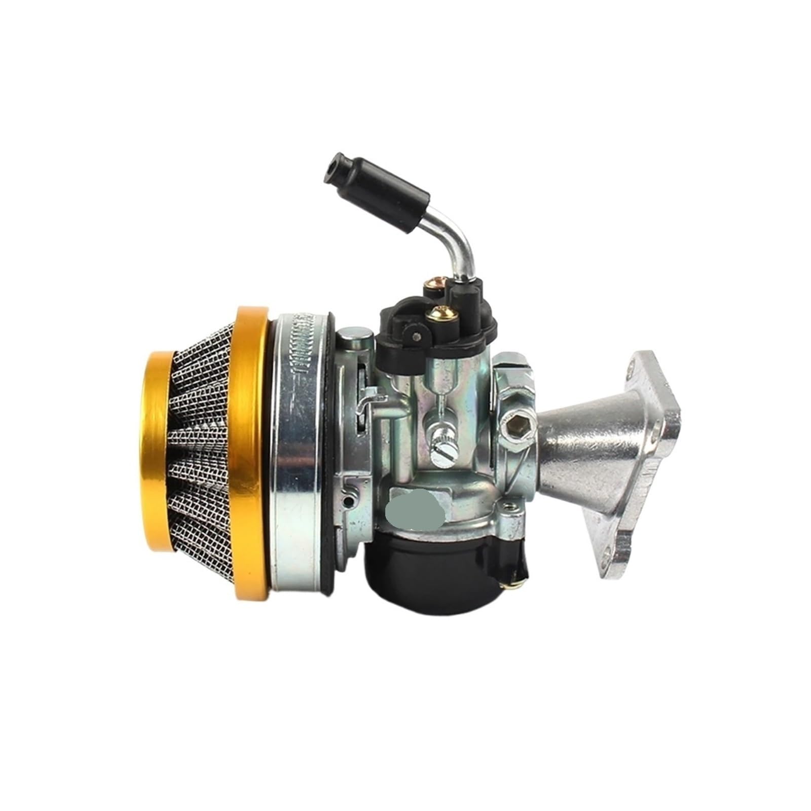 GERLJ Motorradvergaser ATV 49 cc Leistung 19 mm Vergaser Vergaser Luftfilter Baugruppe für 2-Takt 47 cc 49 cc für Mini Pocket Bike(Gold) von GERLJ