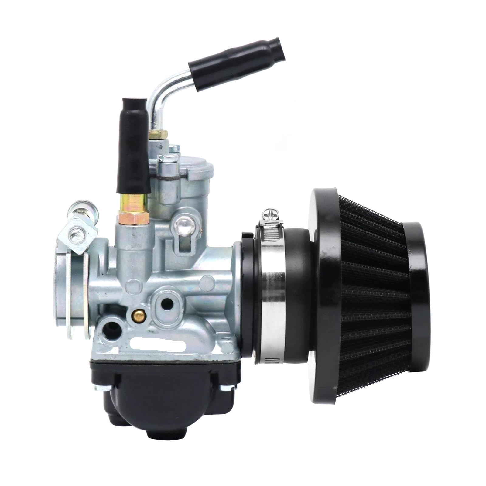 GERLJ Motorradvergaser Alconstar 4T für Dellorto Vergaser 17,5 19,5 21mm PHBG Motorrad Vergaser für mit Luftfilter Set für Puch für Yamaha für Zuma(21mm) von GERLJ
