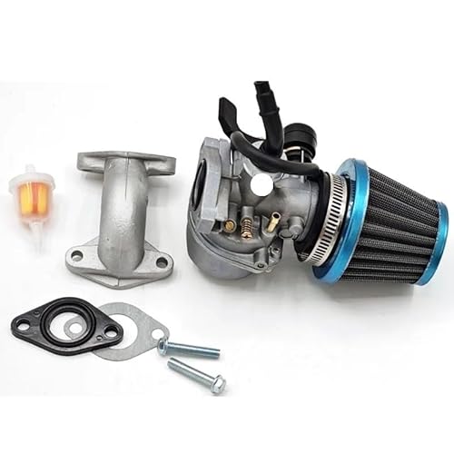 GERLJ Motorradvergaser Der Neue Universal-Vergaser PZ19 19 mm für mit Luftfilter-Vergaser für 70 90 110 125 cc ATV für Quad 4 Wheeler Dirt Bike Motorrad(19 Complete Sets) von GERLJ