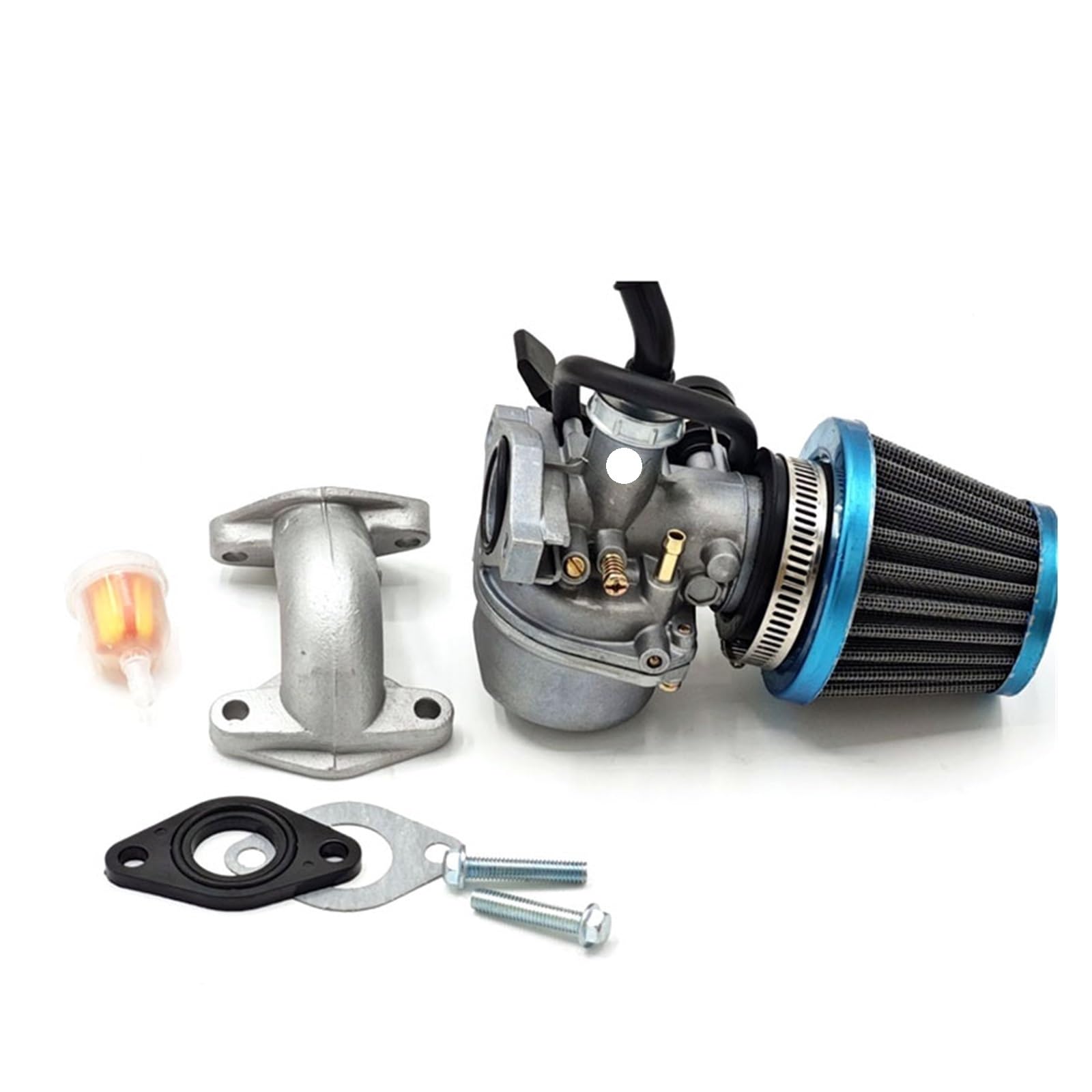 GERLJ Motorradvergaser Der Neue Universal-Vergaser PZ19 19 mm für mit Luftfilter-Vergaser für 70 90 110 125 cc ATV für Quad 4 Wheeler Dirt Bike Motorrad(19 Complete Sets) von GERLJ