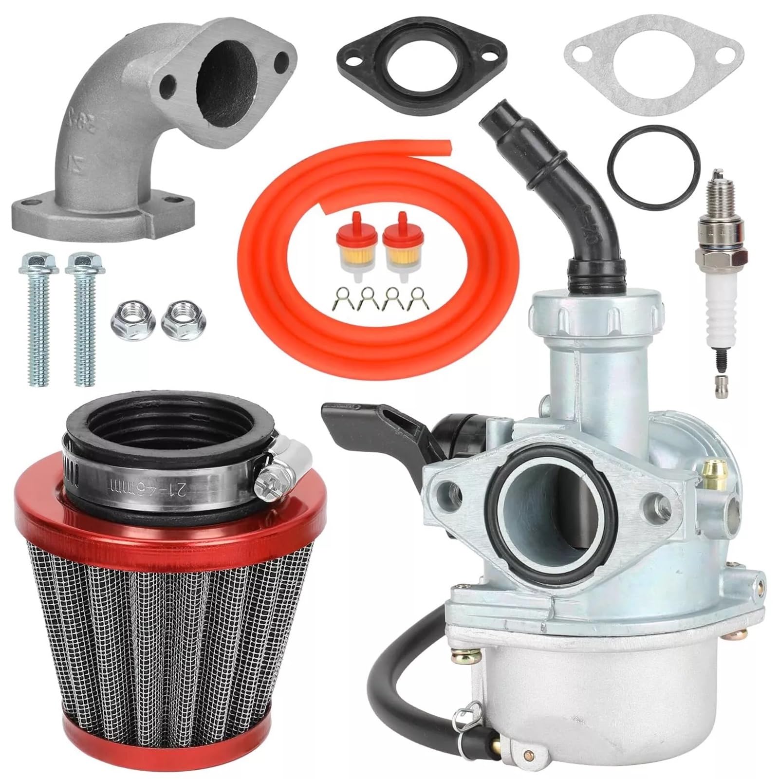 GERLJ Motorradvergaser Für Motor PZ22 22 mm Vergaser 38 mm Luftfilter für Keihin 125 cc KAYO für Apollo Bosuer Xmotos Kandi Dirt/Pit Bikes Monkey Bikes ATV GERLJ Motorradvergaser Für Motor PZ22 22 mm Vergaser 38 mm Luftfilter für Keihin 125 cc KAYO für Apollo Bosuer Xmotos Kandi Dirt/Pit Bikes Monkey Bikes ATV von GERLJ
