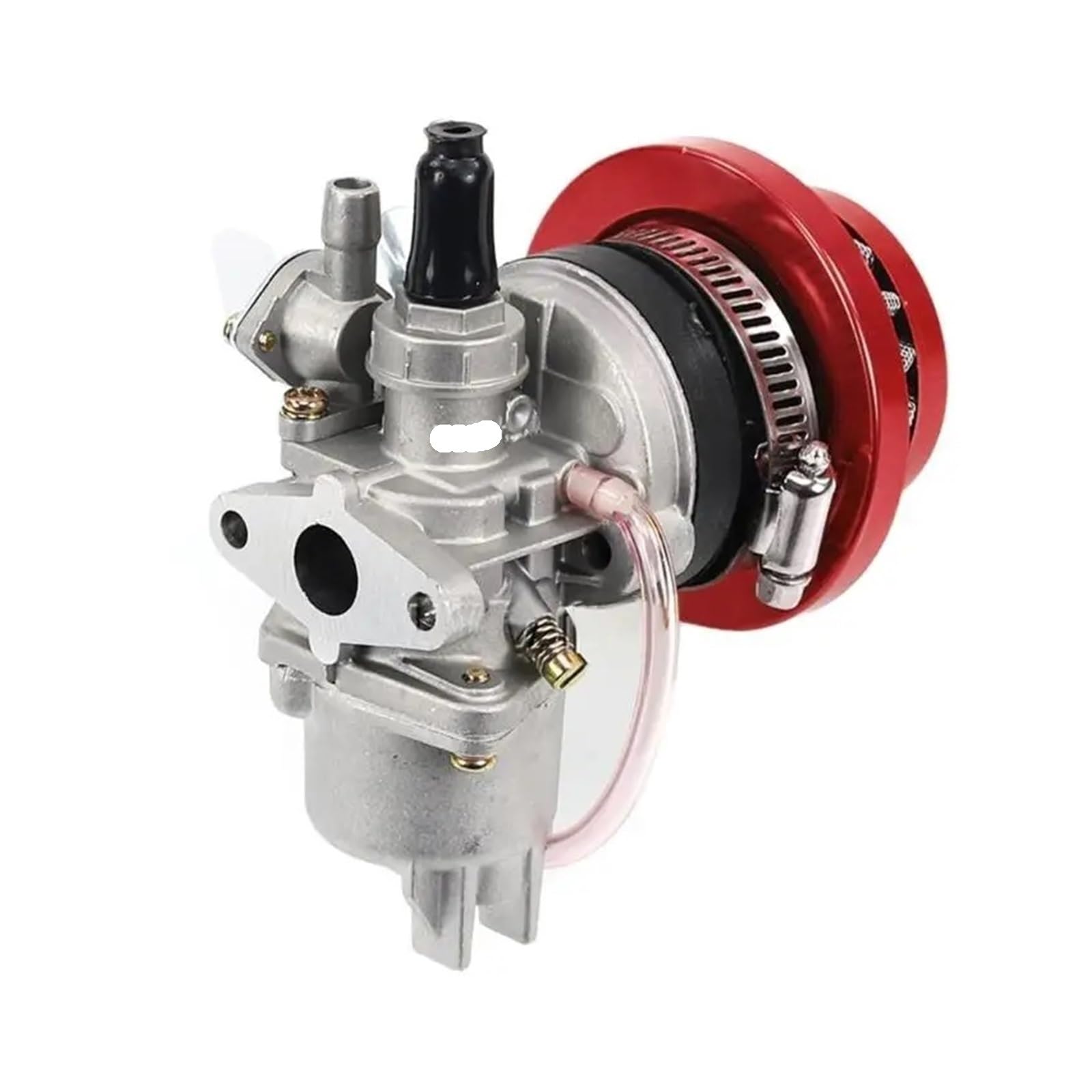 GERLJ Motorradvergaser Für langlebigen Motor Vergaser Vergaser für mit Luftfilter 2-Takt für 47cc 49cc für Mini für Quad ATV Dirt Pocket Bike Motorrad(Rot) von GERLJ