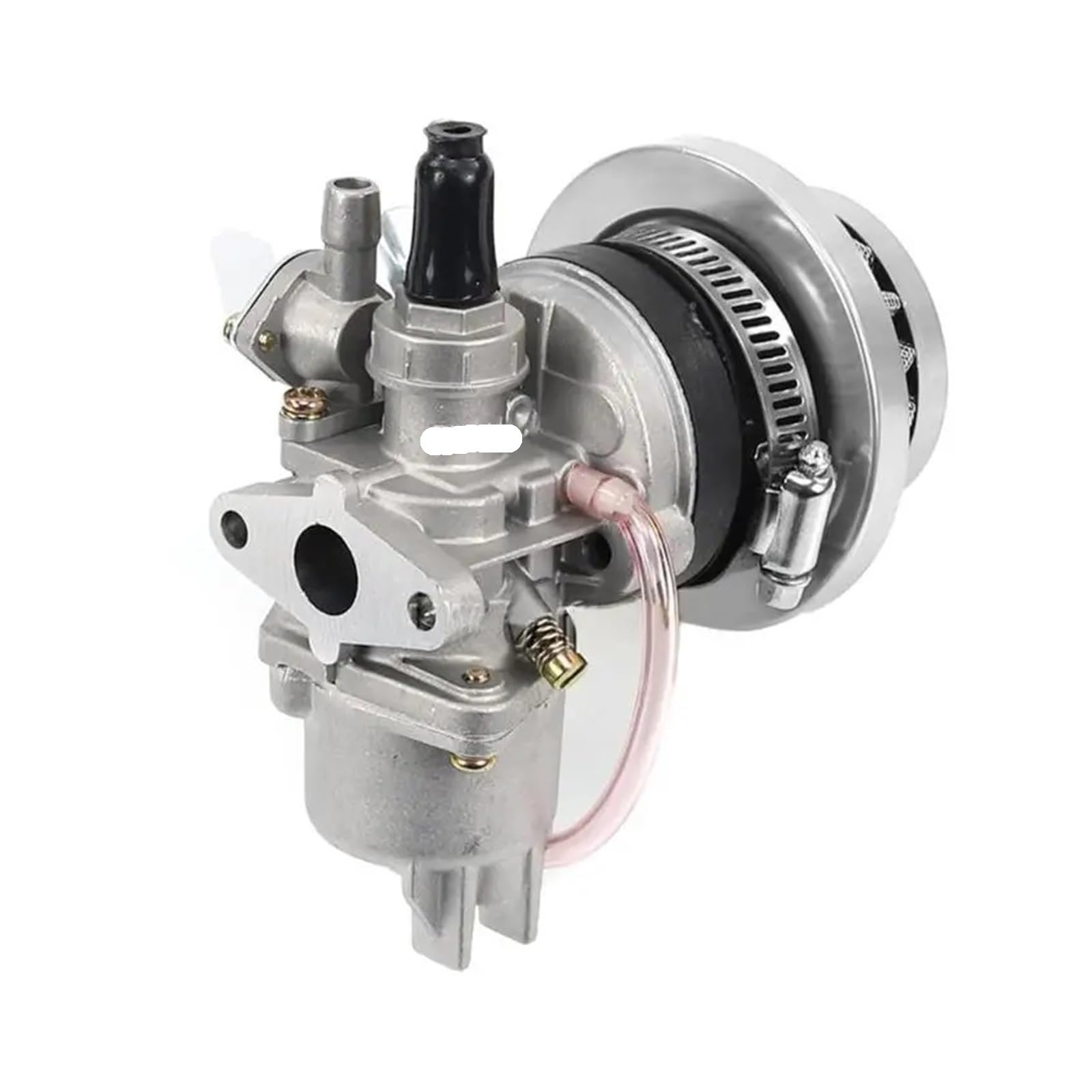 GERLJ Motorradvergaser Für langlebigen Motor Vergaser Vergaser für mit Luftfilter 2-Takt für 47cc 49cc für Mini für Quad ATV Dirt Pocket Bike Motorrad(Silber) von GERLJ