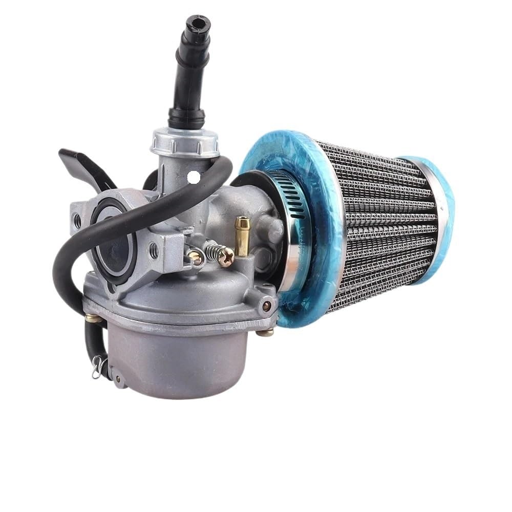 GERLJ Motorradvergaser Motorrad Vergaser PZ19 19mm Vergaser für mit Luftfilter Vergaser für 50 70 90 110 125cc ATV für Quad 4 Wheeler Dirt Bike Motorrad(PZ19 Kit) von GERLJ