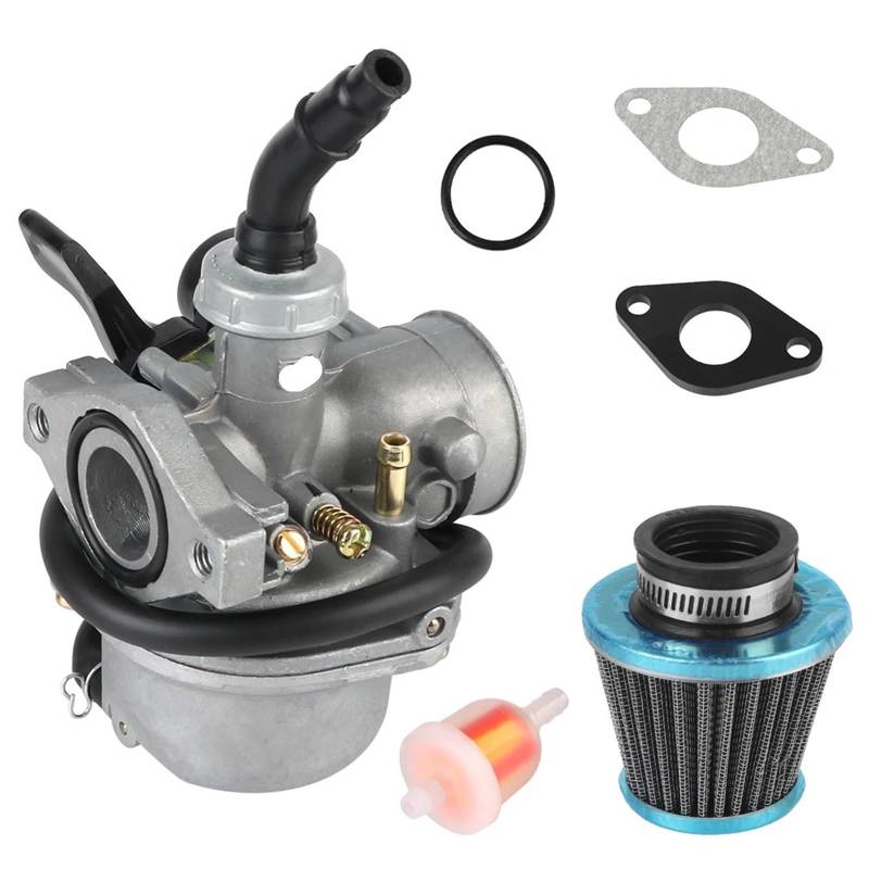 GERLJ Motorradvergaser PZ19 Motorrad Vergaser 19mm Carb Für Mit 35mm Luftfilter Kraftstoff Filter Für Honda 4Takt 49cc-125cc ATV Dirt für Pit Bike von GERLJ