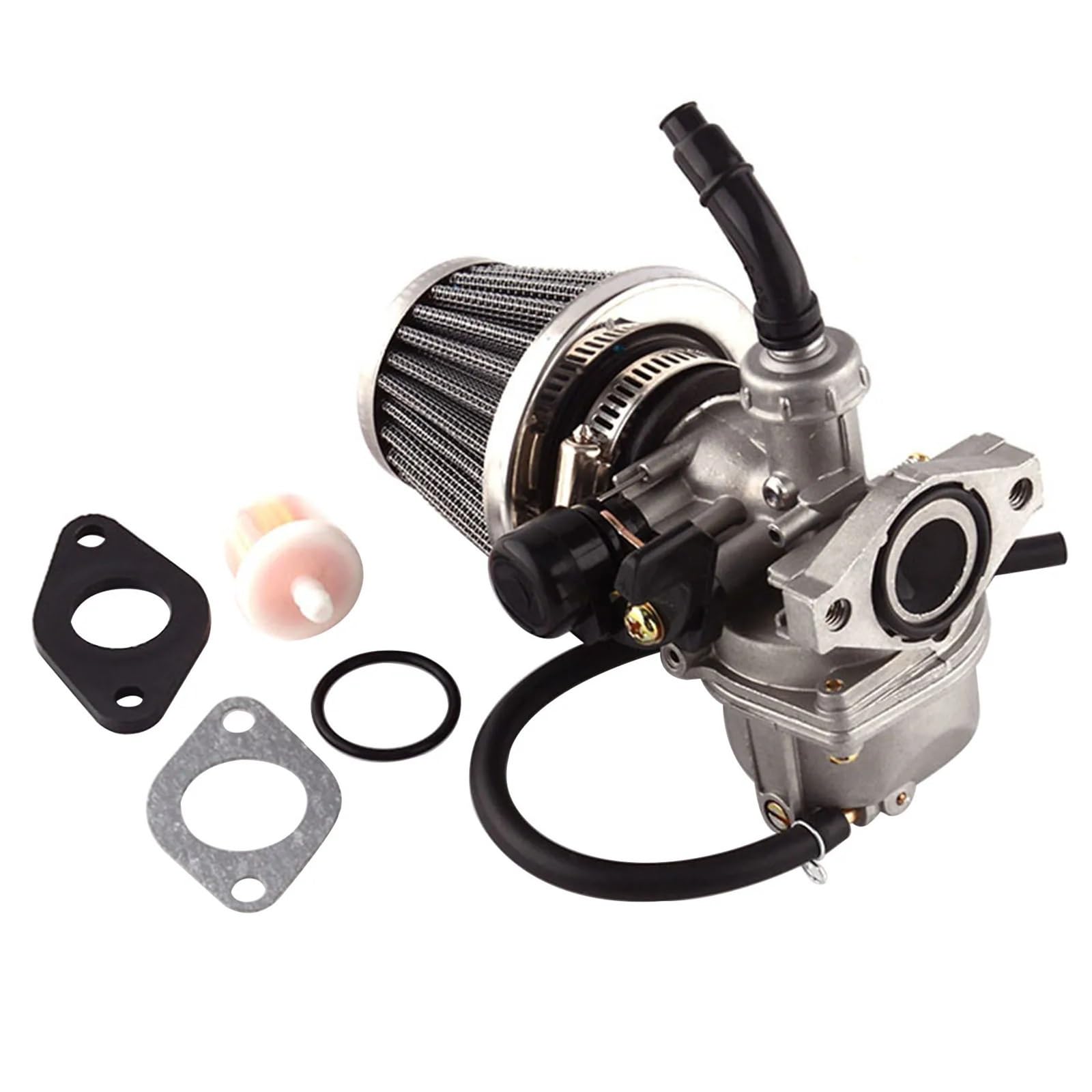 GERLJ Motorradvergaser PZ19 Vergaser für mit Luftfilter, Kraftstofffilter für Fahrzeuge 50CC-125CC Motoren Dirt Bike ATV für Roller Moped GERLJ Motorradvergaser PZ19 Vergaser für mit Luftfilter, Kraftstofffilter für Fahrzeuge 50CC-125CC Motoren Dirt Bike ATV für Roller Moped von GERLJ