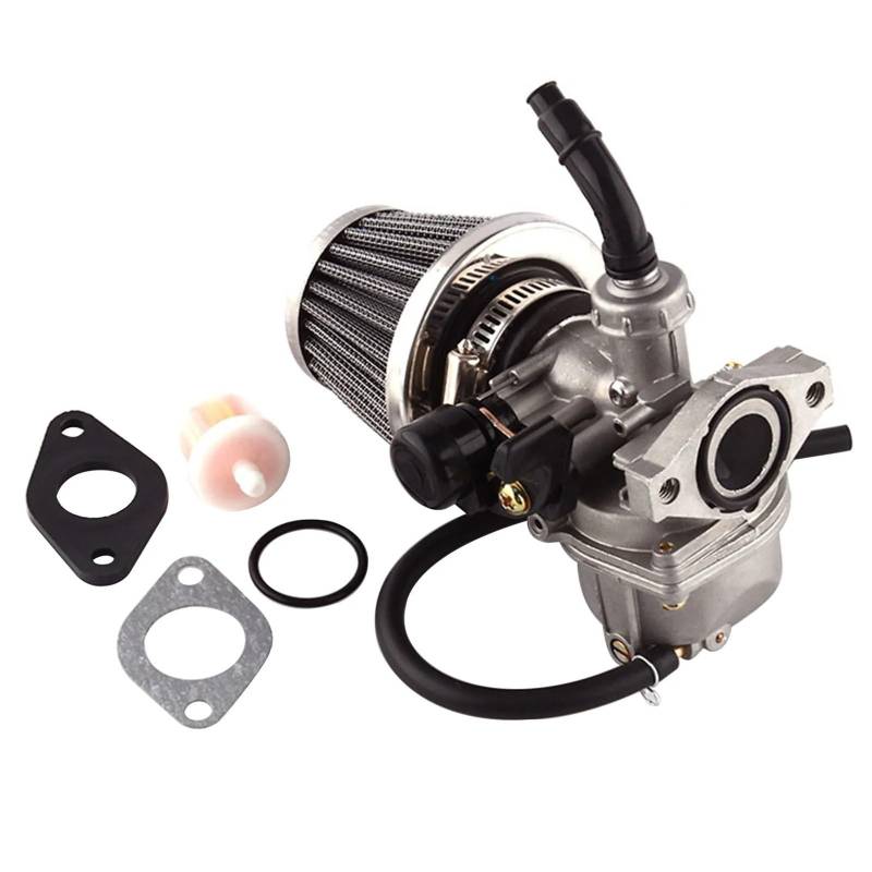 GERLJ Motorradvergaser PZ19 Vergaser für mit Luftfilter, Kraftstofffilter für Fahrzeuge 50CC-125CC Motoren Dirt Bike ATV für Roller Moped von GERLJ