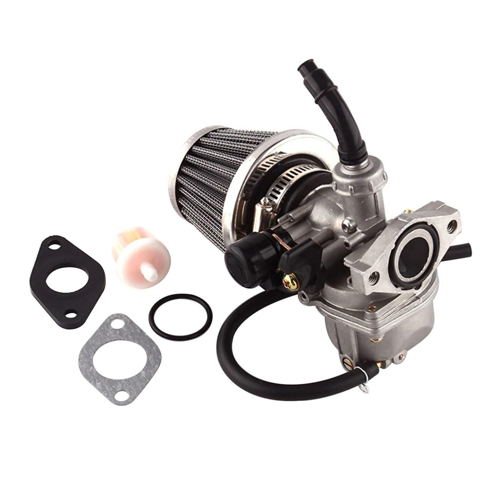 GERLJ Motorradvergaser PZ19 Vergaser für mit Luftfilter Kraftstofffilter für 50CC-125CC Dirt Bike ATV für Scooter Moped GERLJ Motorradvergaser PZ19 Vergaser für mit Luftfilter Kraftstofffilter für 50CC-125CC Dirt Bike ATV für Scooter Moped von GERLJ