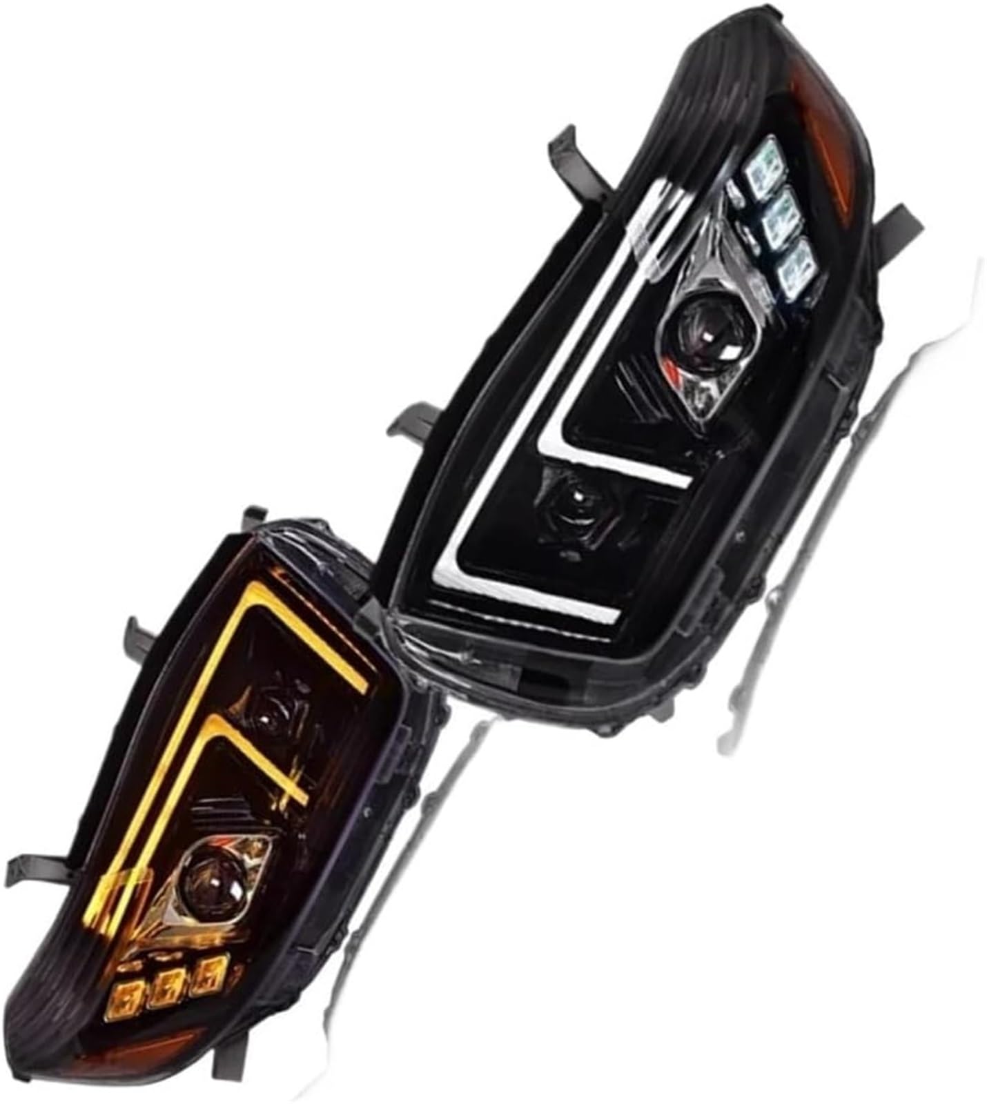 GERLJ Scheinwerfer Auto Lampen Tagfahrlicht Dynamische Blinker für Toyota für highlander 2009 2010 2011 von GERLJ