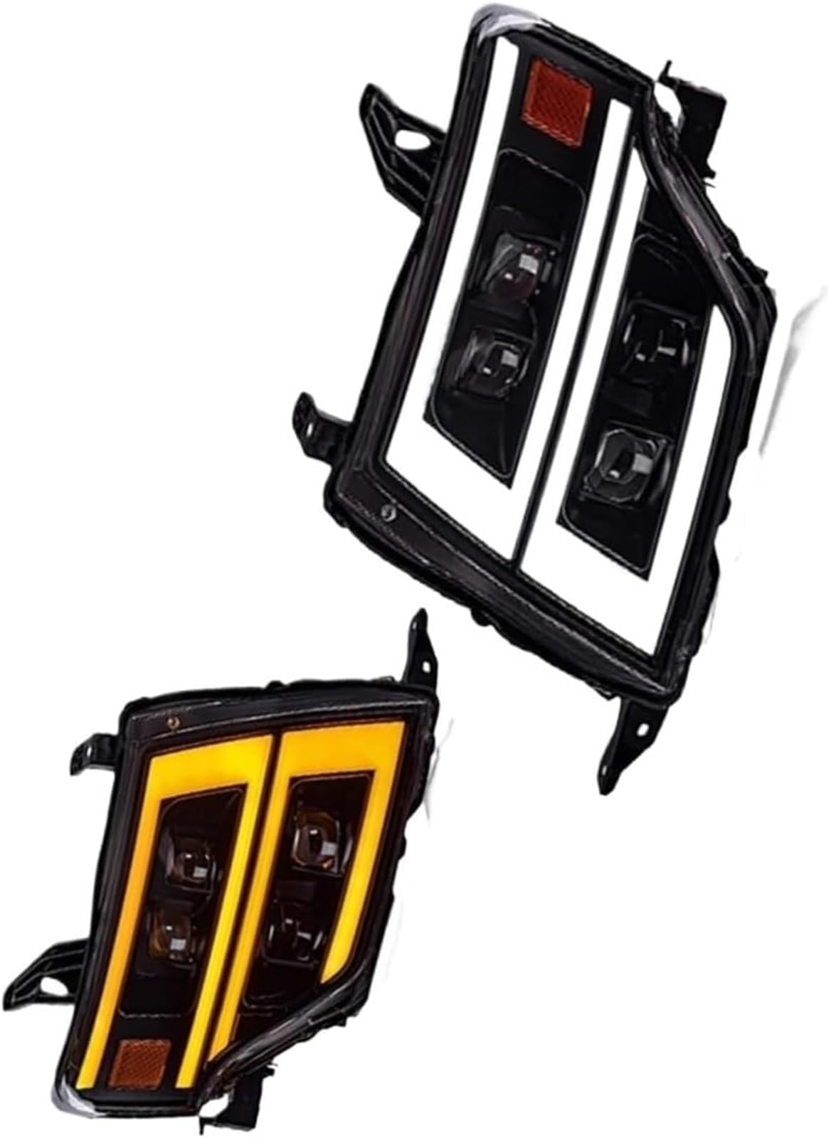 GERLJ Scheinwerfer Auto Lampen Tagfahrlicht Dynamische Blinker für pajero V93 V97 V87 2009-2021 von GERLJ