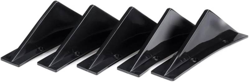 GERLJ Seitenspoiler 5 stücke Auto Hinten Schwanz Flügel Für A4 B8 8k Auto Heckspoiler Stamm Spoiler(Schwarz) von GERLJ