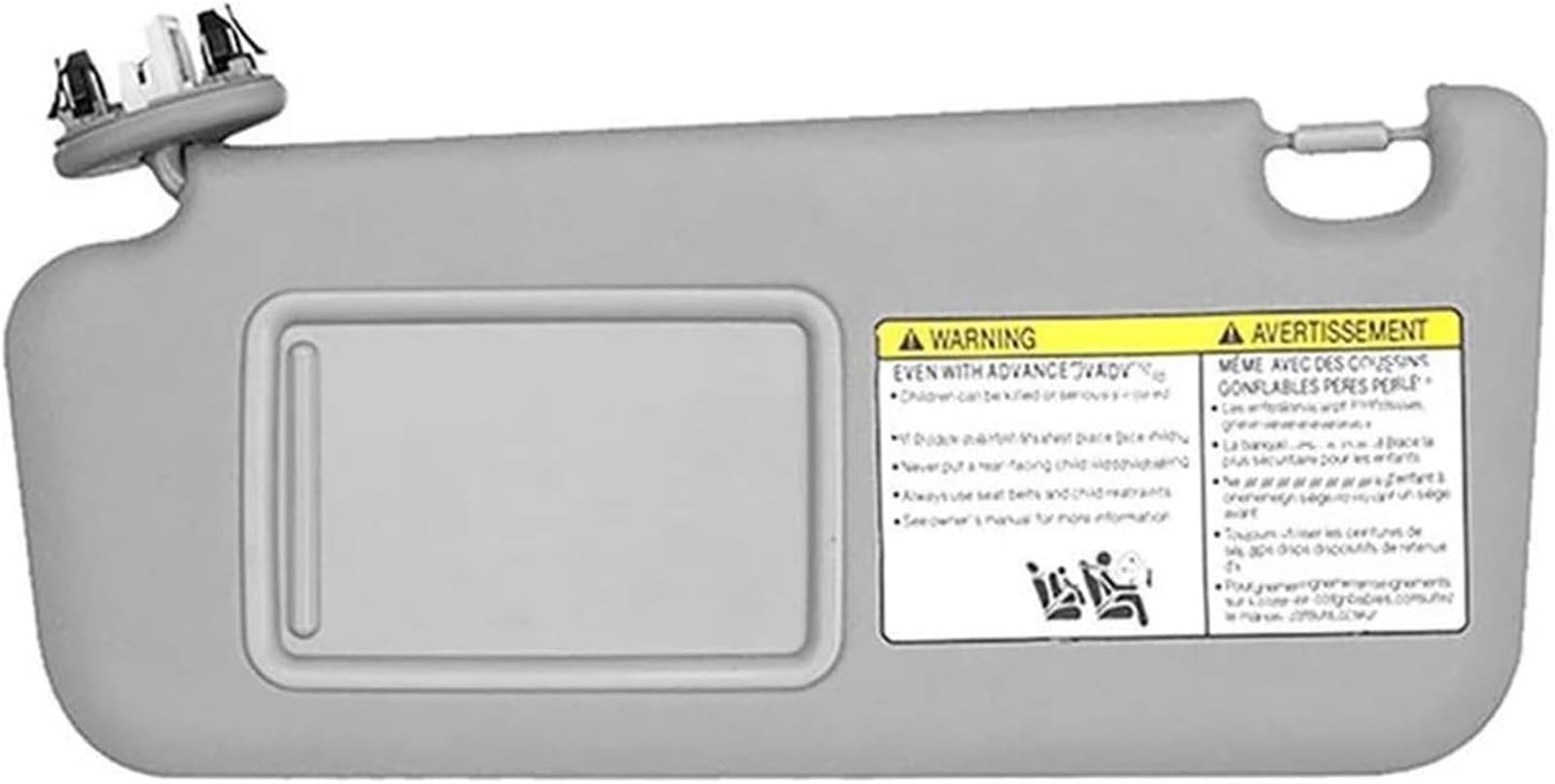 GERLJ Sonnenblendenverlängerung Bord Grau Windschutzscheibe Sonnenblende Für Toyota für RAV4 2006-2013 Front Sonnenschirm(Left) von GERLJ