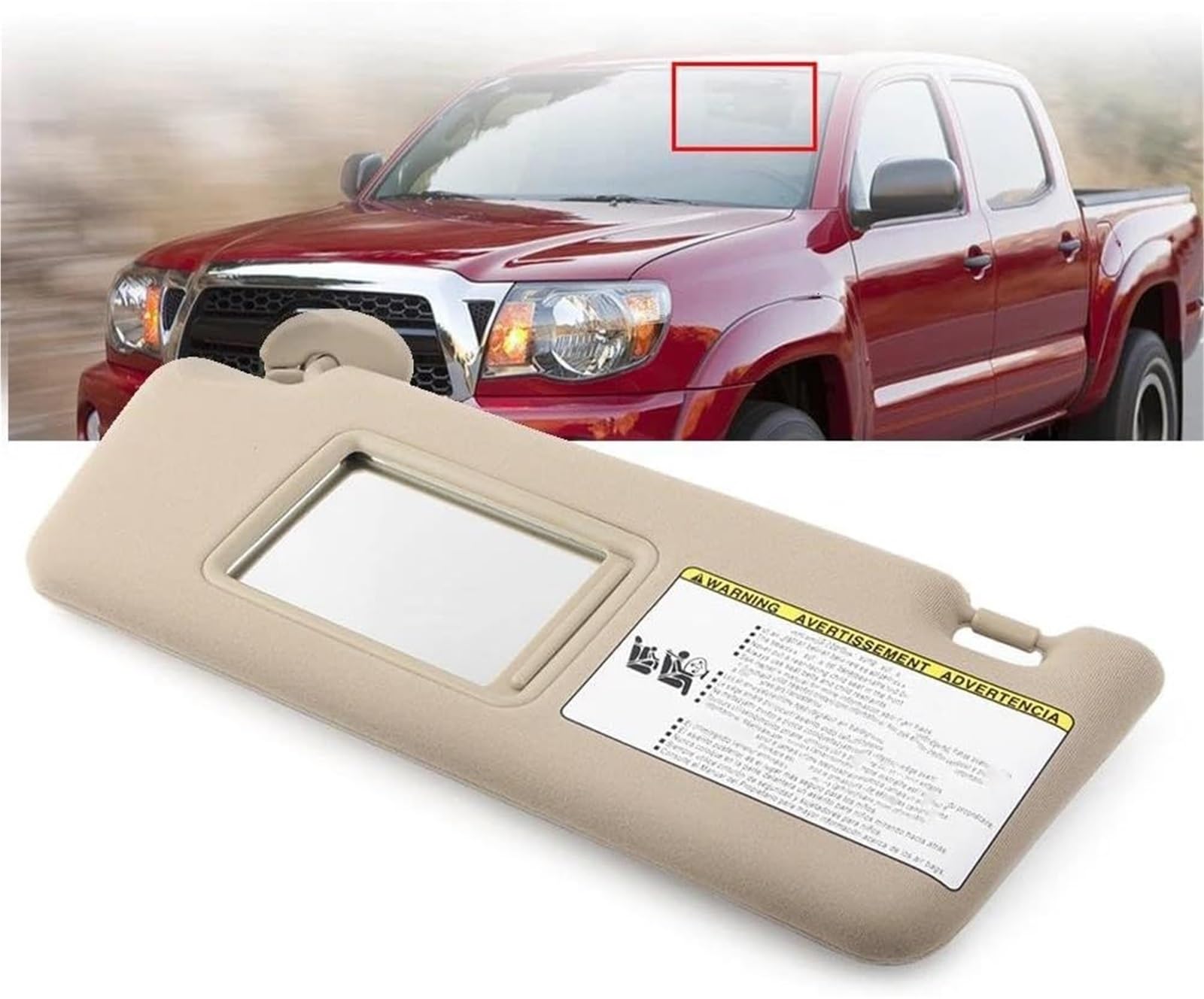 GERLJ Sonnenblendenverlängerung Sonnenblende Sonnenschutzdach Für Toyota Für Tacoma 2005-2012 Ohne Licht Vorne Sonnenschirm GERLJ Sonnenblendenverlängerung Sonnenblende Sonnenschutzdach Für Toyota Für Tacoma 2005-2012 Ohne Licht Vorne Sonnenschirm von GERLJ