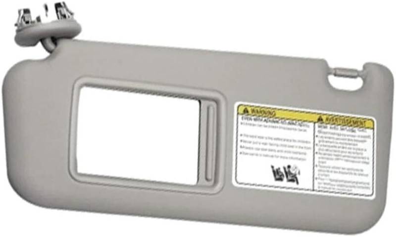 GERLJ Spiegel Sonnenblende Auto Front Sonnenblende Sonnenschutz für Mit Make-Up Spiegel Für Toyota für RAV4 2006-2013 Front Sonnenschirm(Grey Left) von GERLJ
