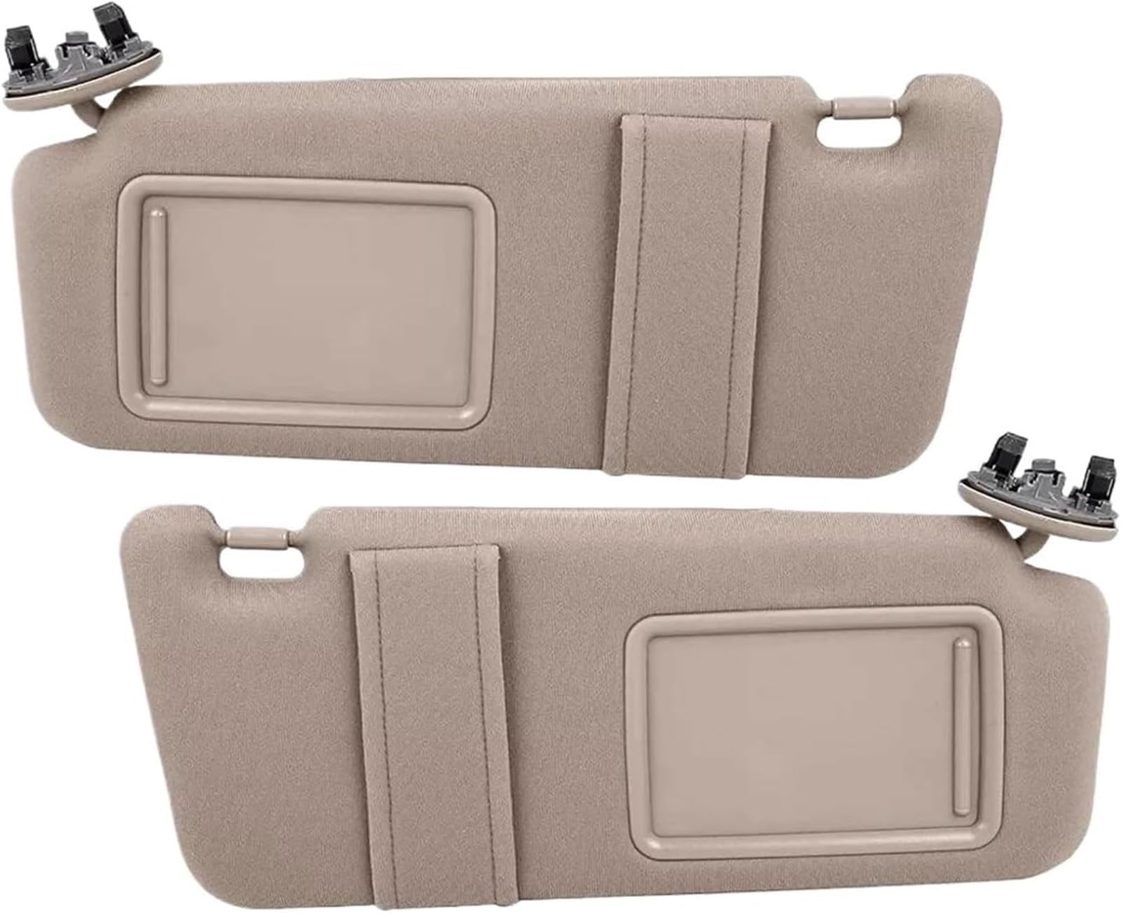 GERLJ Spiegel Sonnenblende Front Sonnenblenden Für Toyota Für Camry 2007-2011 Sonnenschutz für Mit Make-Up Spiegel(Beige) von GERLJ