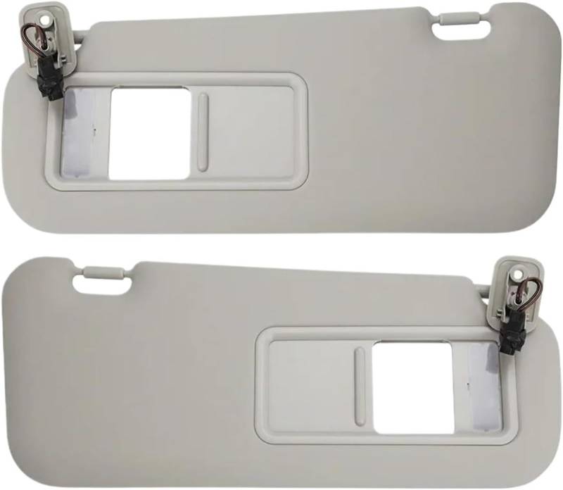 GERLJ Spiegel Sonnenblende Für Mazda 3 Sonnenblende für Mit Licht 2010-2013 Grau Ersetzt Front Sonnenschirm(Left and Right) von GERLJ