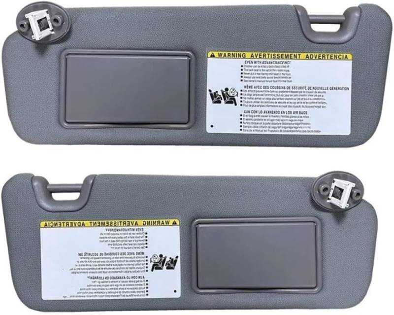 GERLJ Spiegel Sonnenblende Für Toyota Für Highlander Grau Links Rechts 2014-2019 Vorne Sonnenschirm(Left and Right) von GERLJ