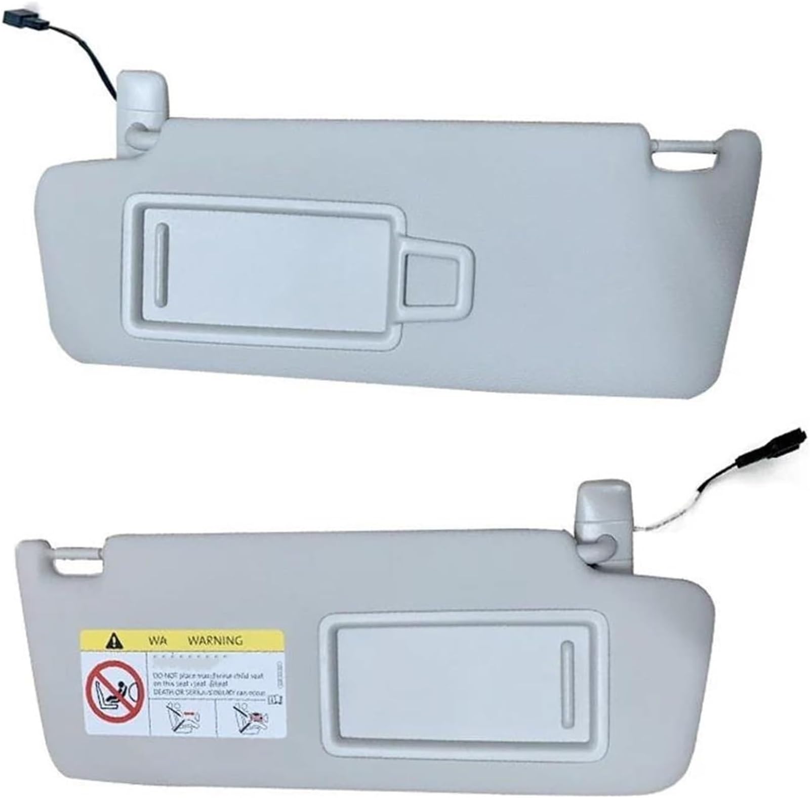 GERLJ Spiegel Sonnenblende Grau Innen Sonnenblende Make-Up Spiegel Für Skoda Für Octavia 3 Front Sonnenschirm(Left and Right) von GERLJ