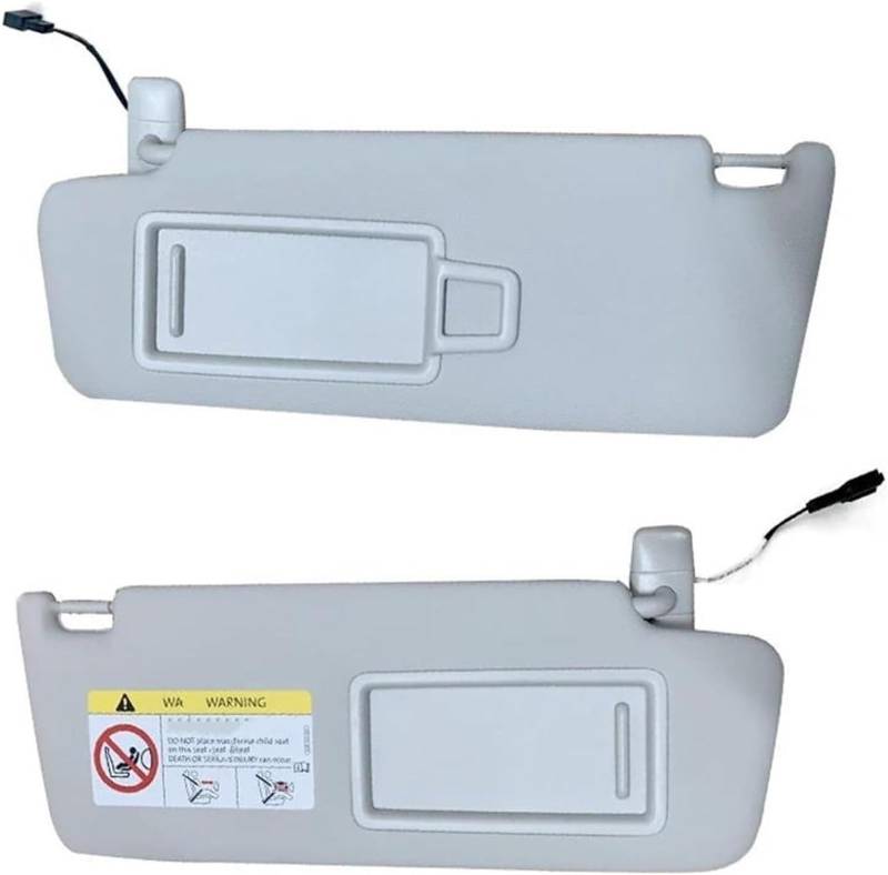 GERLJ Spiegel Sonnenblende Grau Innen Sonnenblende Make-Up Spiegel Für Skoda Für Octavia 3 Front Sonnenschirm(Left and Right) von GERLJ