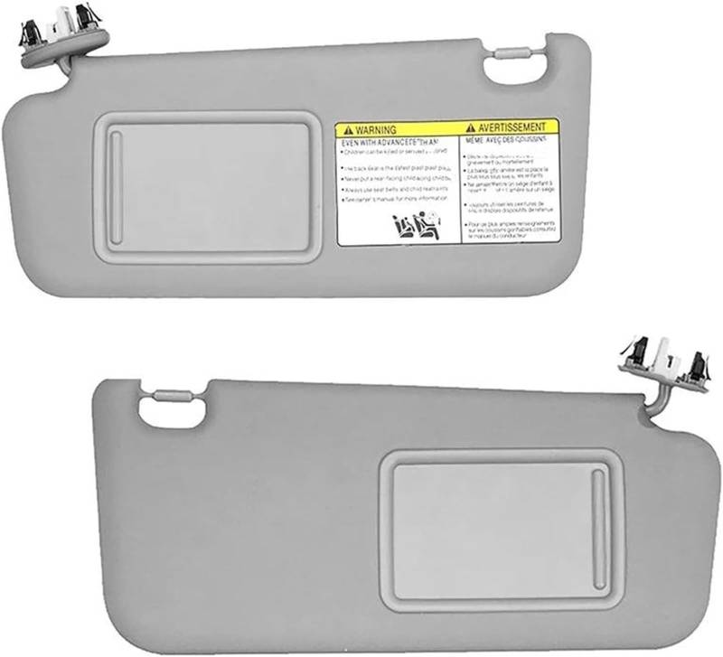 GERLJ Spiegel Sonnenblende Grau Windschutzscheibe Sonnenblende Für Toyota für RAV4 2006-2013 Front Sonnenschirm(Left and Right) von GERLJ
