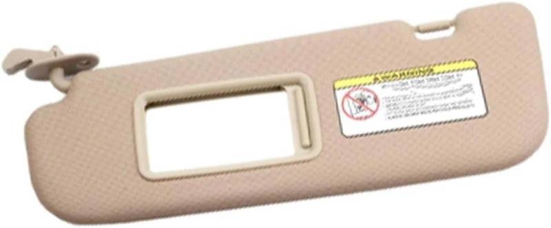 GERLJ Spiegel Sonnenblende Innen Sonnenblende Sonnenschirm Sonnenschutz für Mit Spiegel Für Hyundai Für Elantra 2011-2015(Beige Left) von GERLJ