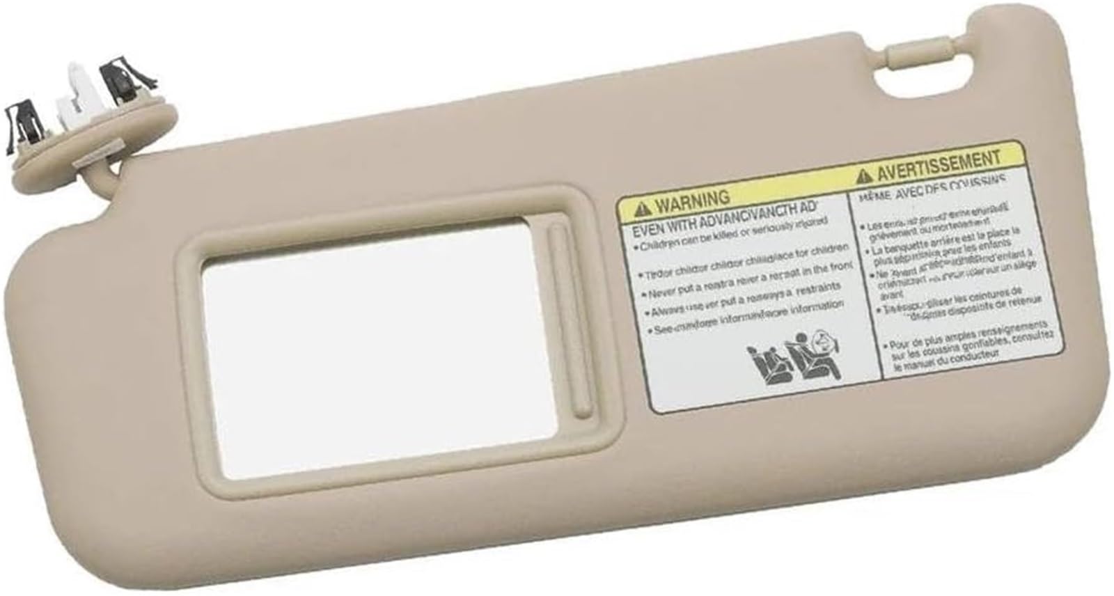 GERLJ Spiegel Sonnenblende Links Rechts Auto Sonnenschutz für Mit Make-Up Spiegel Für Toyota Für RAV4 2006-2013 Front Sonnenschirm(Beige Left) von GERLJ