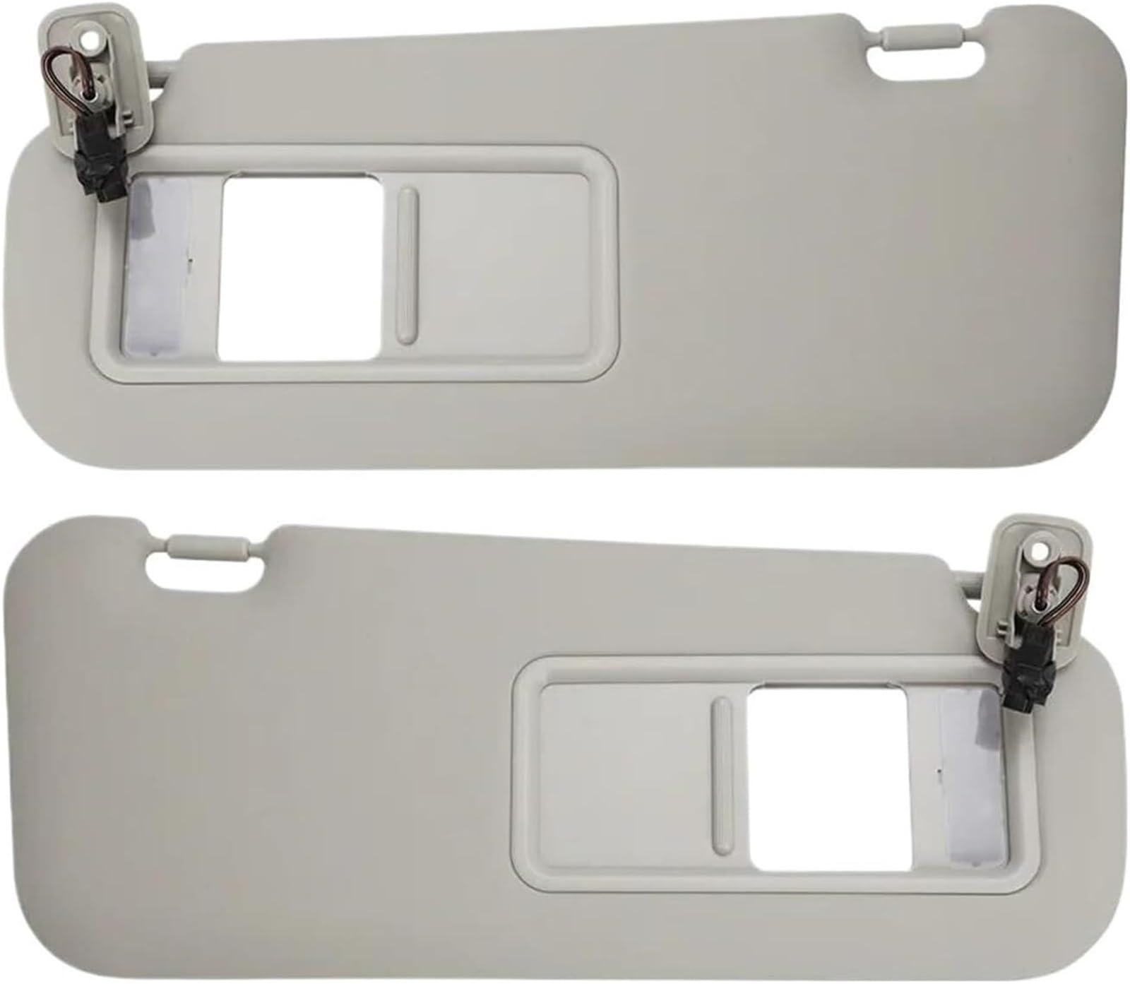 GERLJ Spiegel Sonnenblende Sonnenblende Für Mit Licht Links Rechts Für Mazda 3 2010-2013 Grau Ersetzt Front Sonnenschirm(Set) von GERLJ